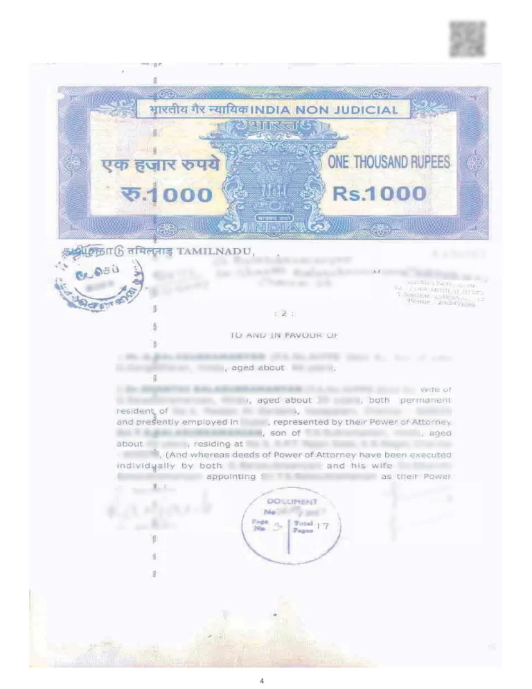 Copy of sales deed